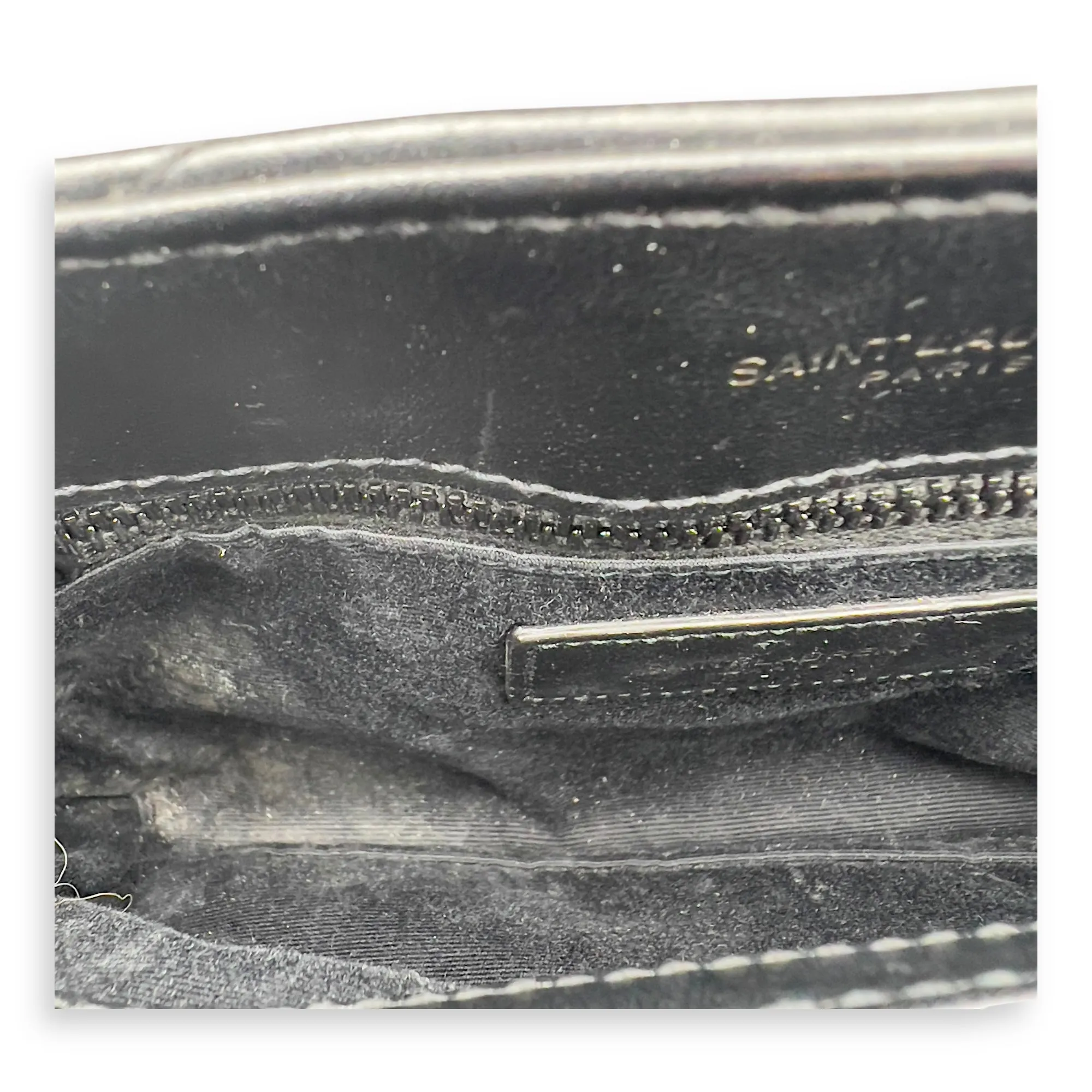 Loulou Shoulder Bag Black in Calfskin, Acetate hardware