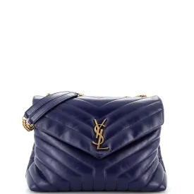 Loulou Shoulder Bag Matelasse Chevron Leather Medium