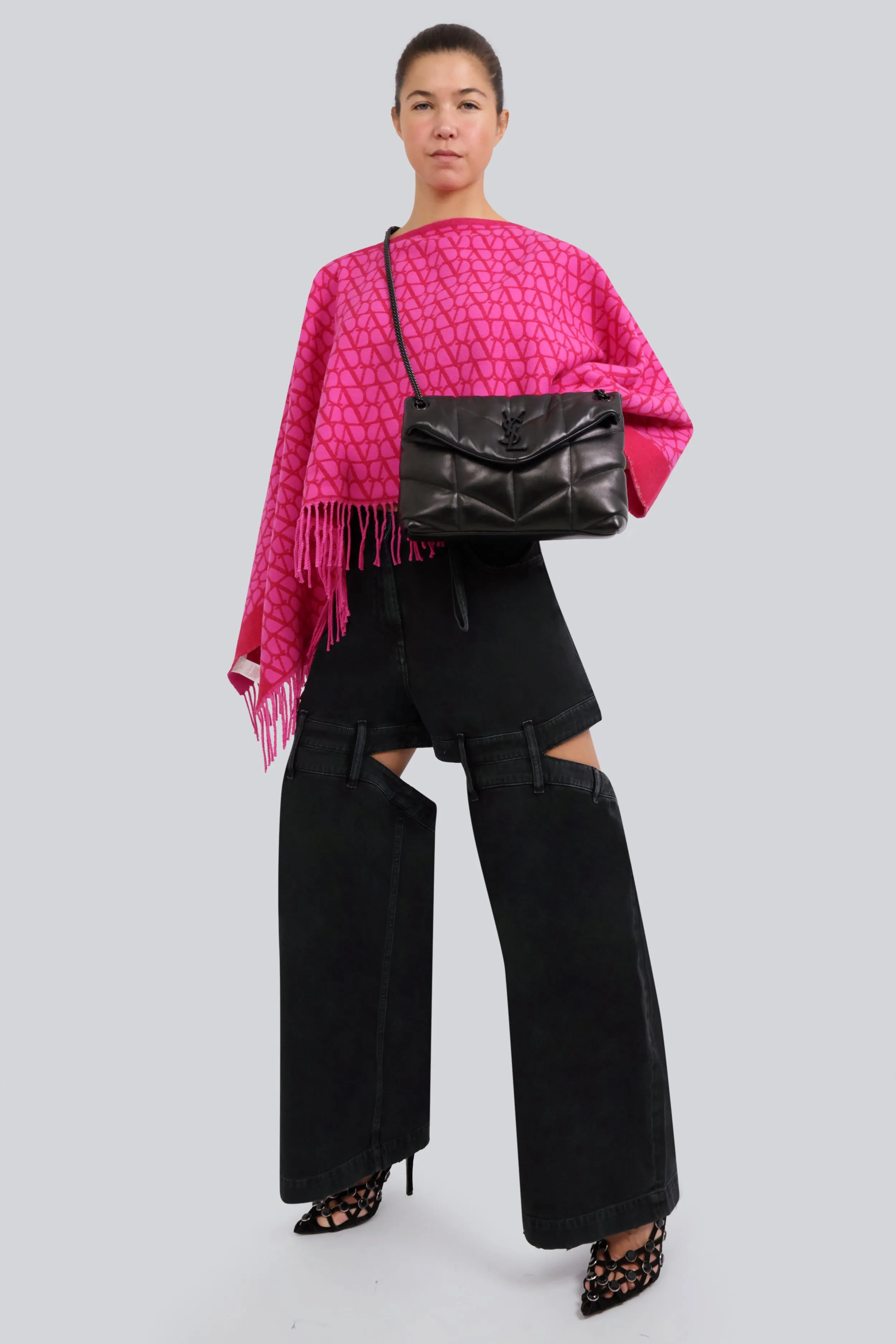 LOULOU SMALL PUFFER BAG | BLACK/BLACK