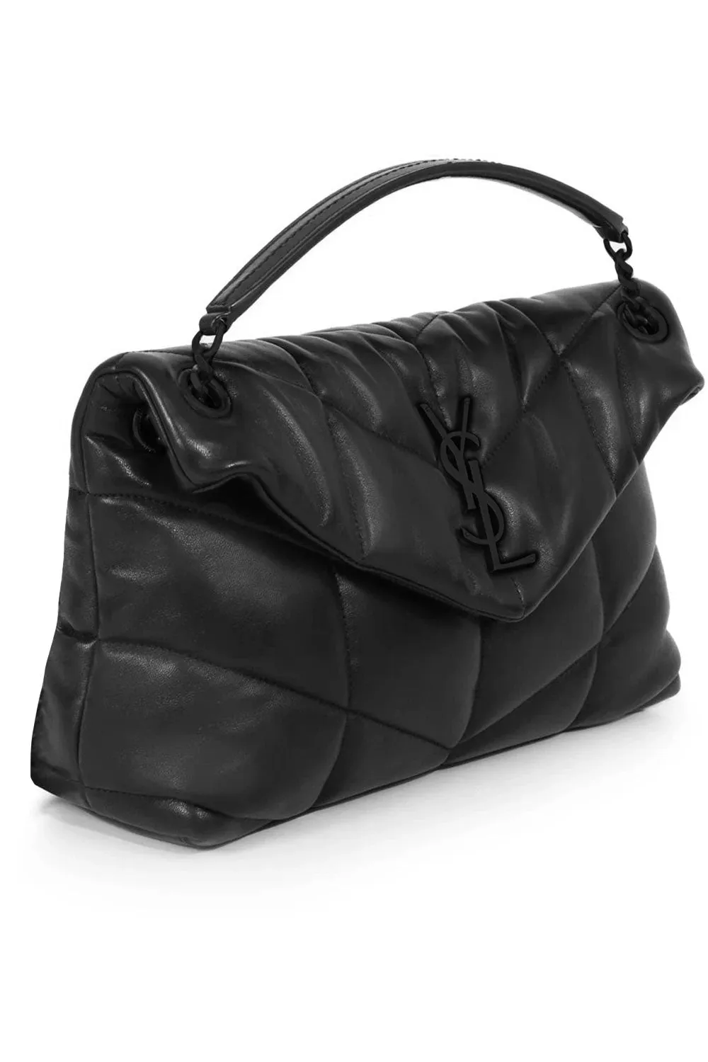 LOULOU SMALL PUFFER BAG | BLACK/BLACK