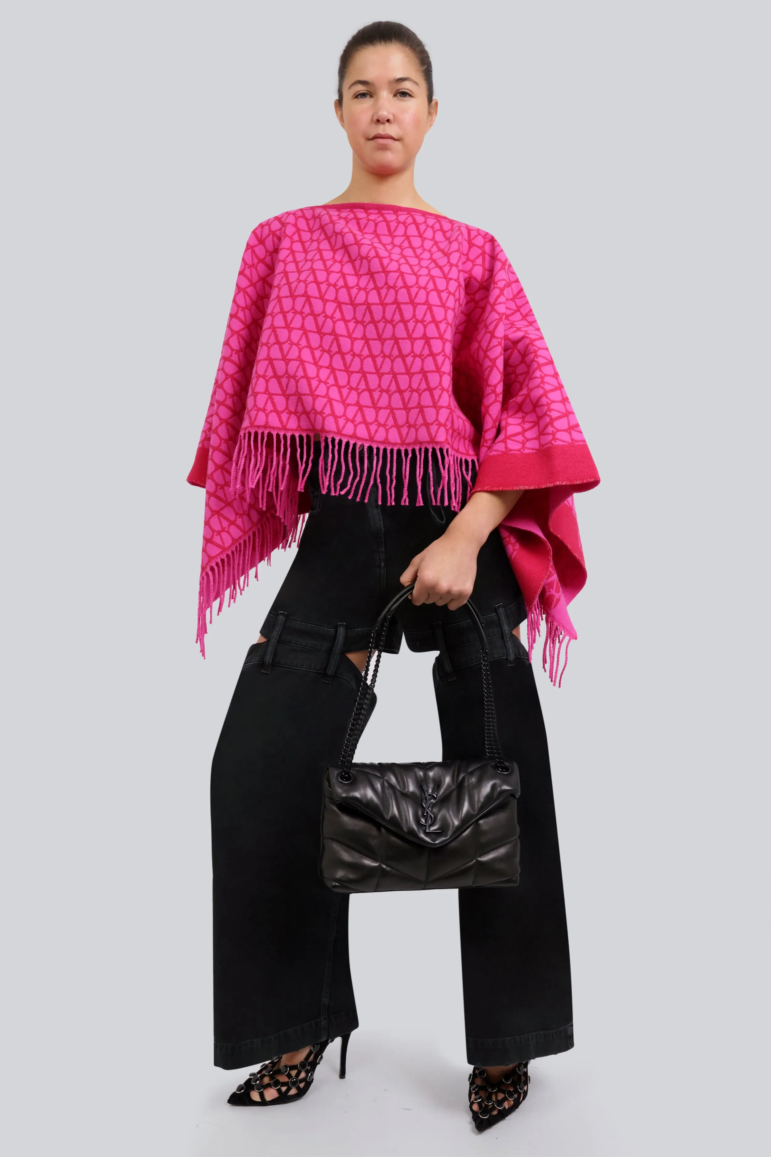 LOULOU SMALL PUFFER BAG | BLACK/BLACK