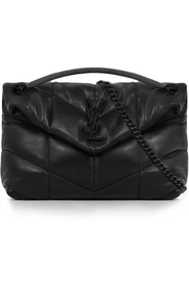 LOULOU SMALL PUFFER BAG | BLACK/BLACK