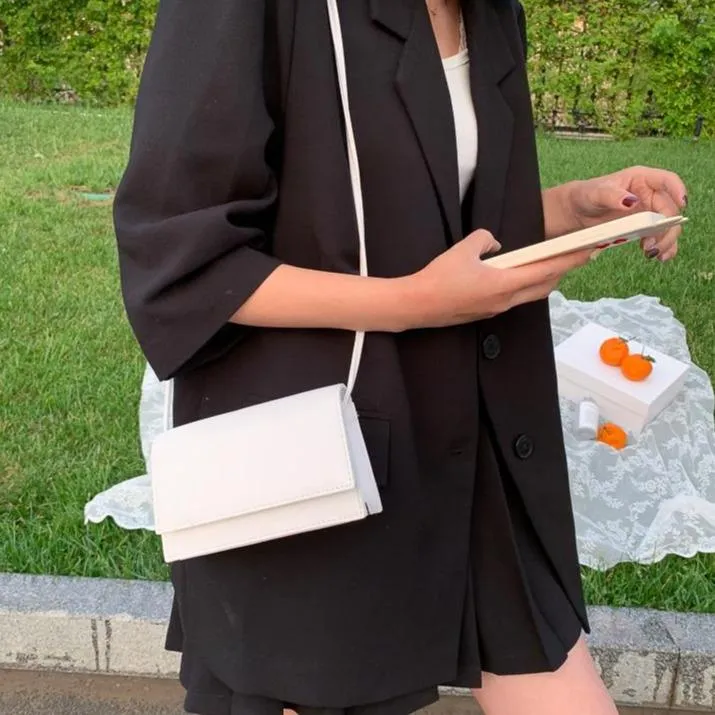 Minimalistic Simple Colour Small Square Bag
