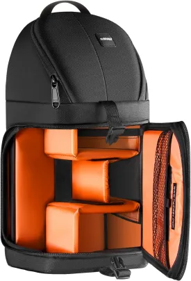 Neewer Professional Camera Case Sling Backpack for Nikon Canon Sony and Other DSLR Cameras and Lens,Tripod,Other Accessories,Durable Waterproof and Tear Proof Bag with Padded Dividers(Orange Interior)