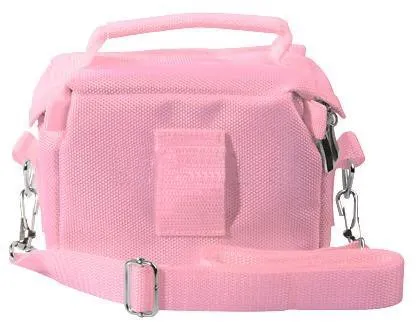Orzly® - Game & Console Travel Bag for Sony PSP Consoles (GO/VITA/1000/2000/3000) Has Special Compartments for Games & Accessories. Bag Includes Shoulder Strap   Carry Handle   Belt Loop - Pink
