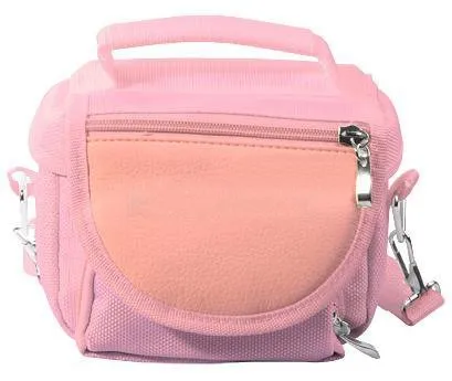 Orzly® - Game & Console Travel Bag for Sony PSP Consoles (GO/VITA/1000/2000/3000) Has Special Compartments for Games & Accessories. Bag Includes Shoulder Strap   Carry Handle   Belt Loop - Pink