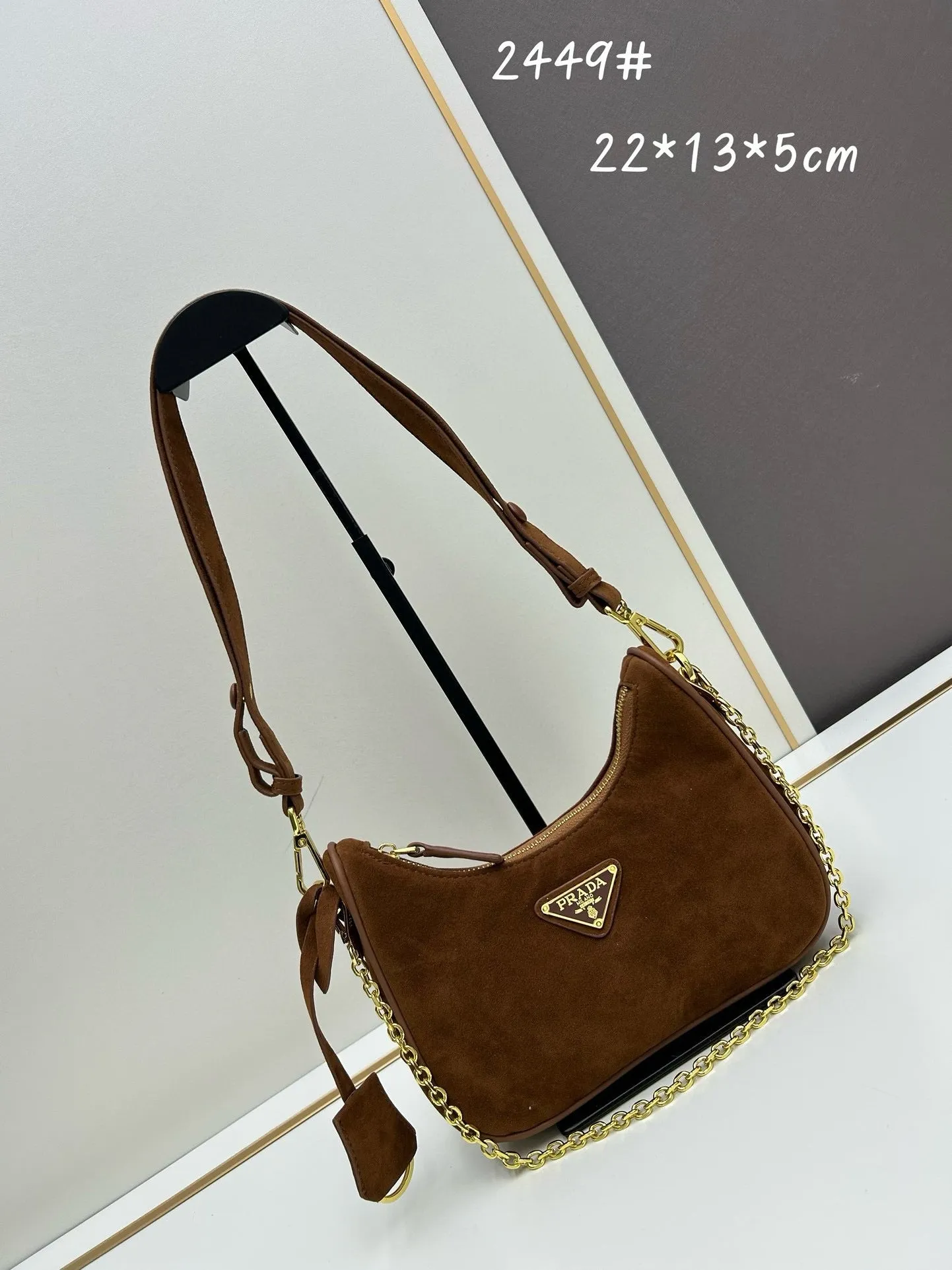 P Re-Edition Suede Mini Bag