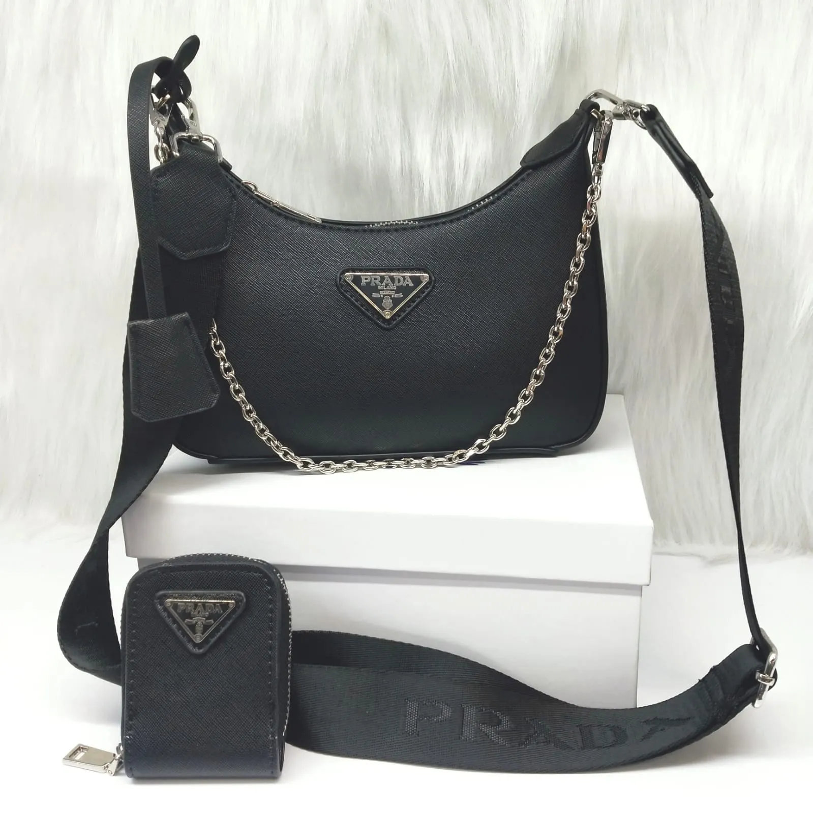 Parada Leather Nylon Re Edition Shoulder Bag