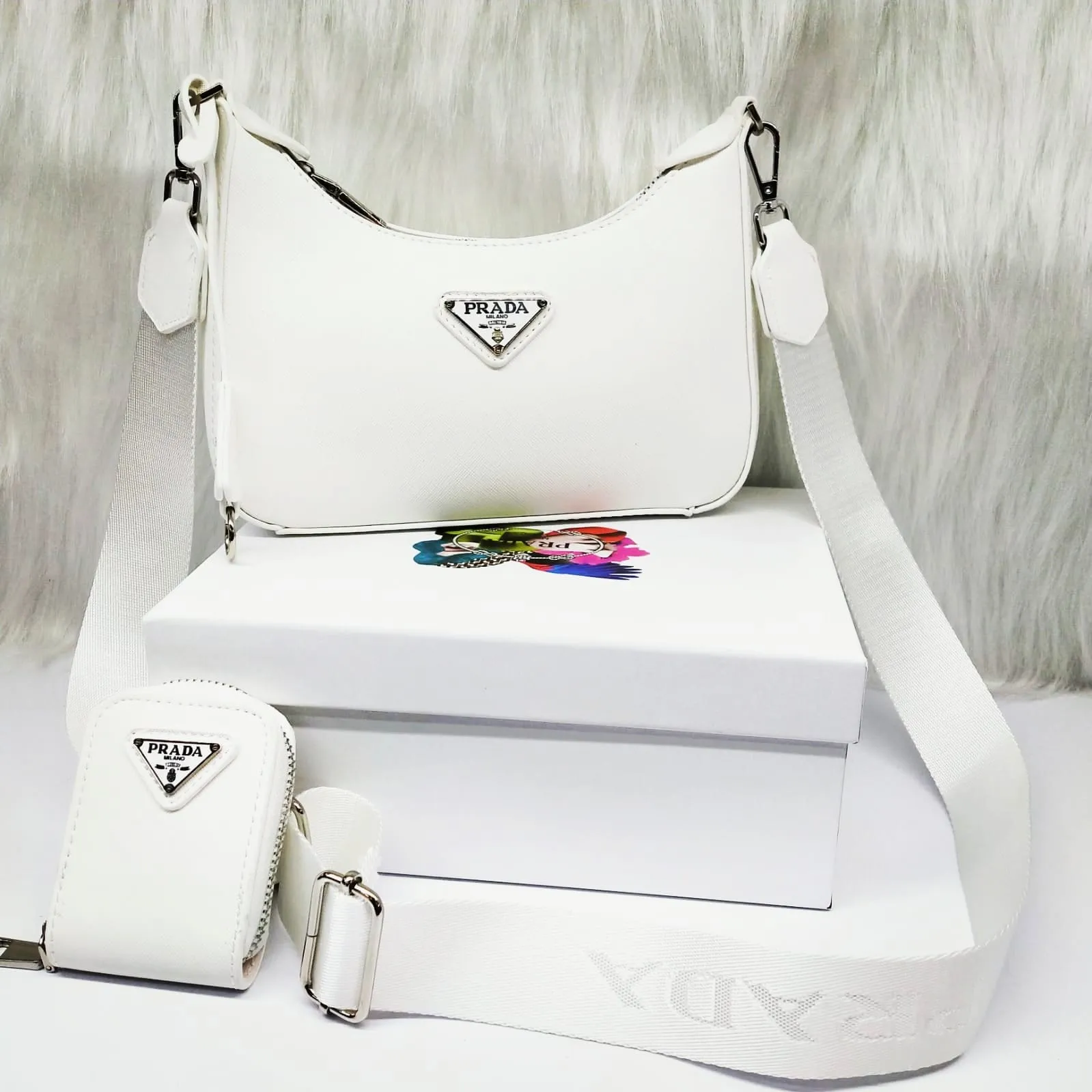 Parada Leather Nylon Re Edition Shoulder Bag
