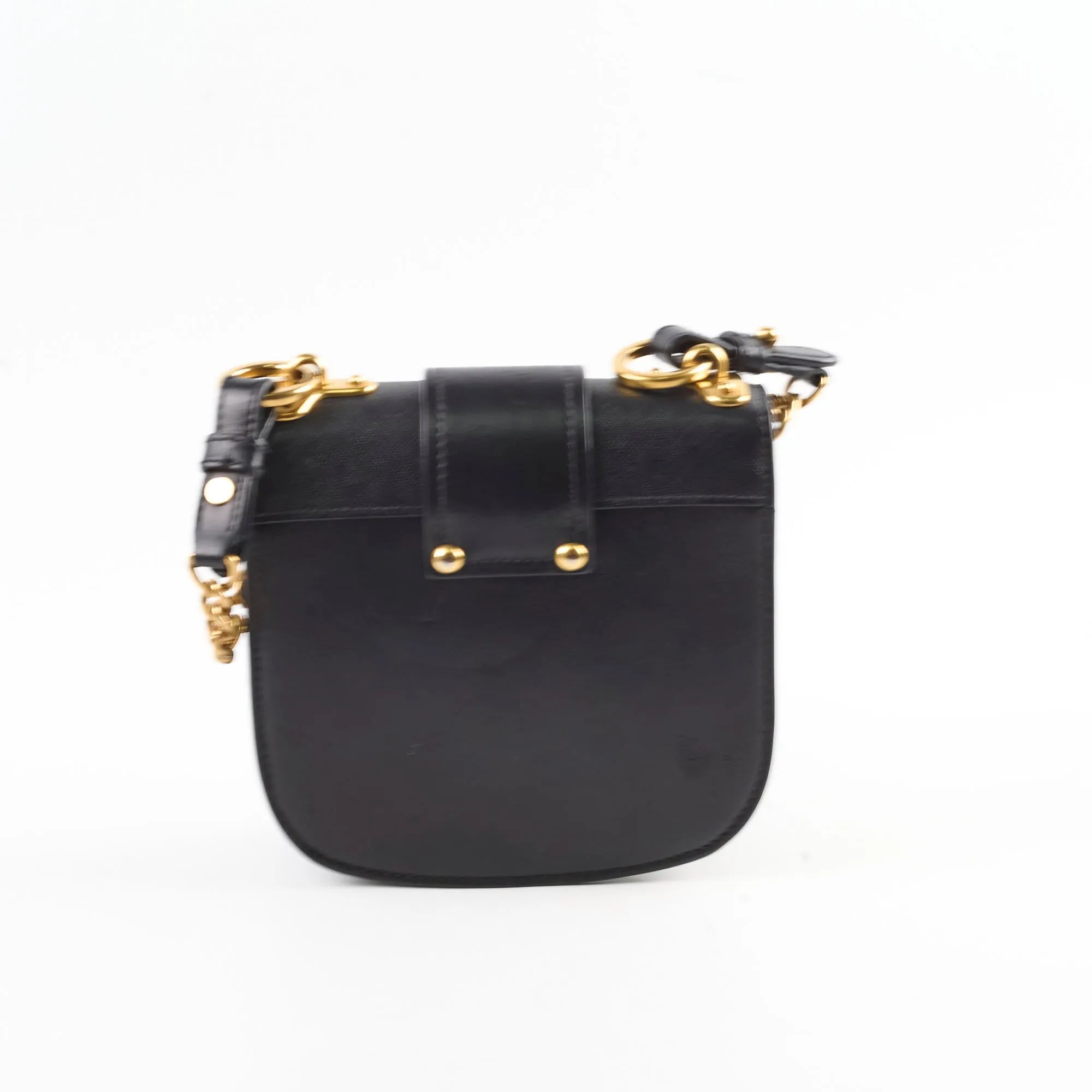 Prada Cahier Curved Crossbody Bag Black