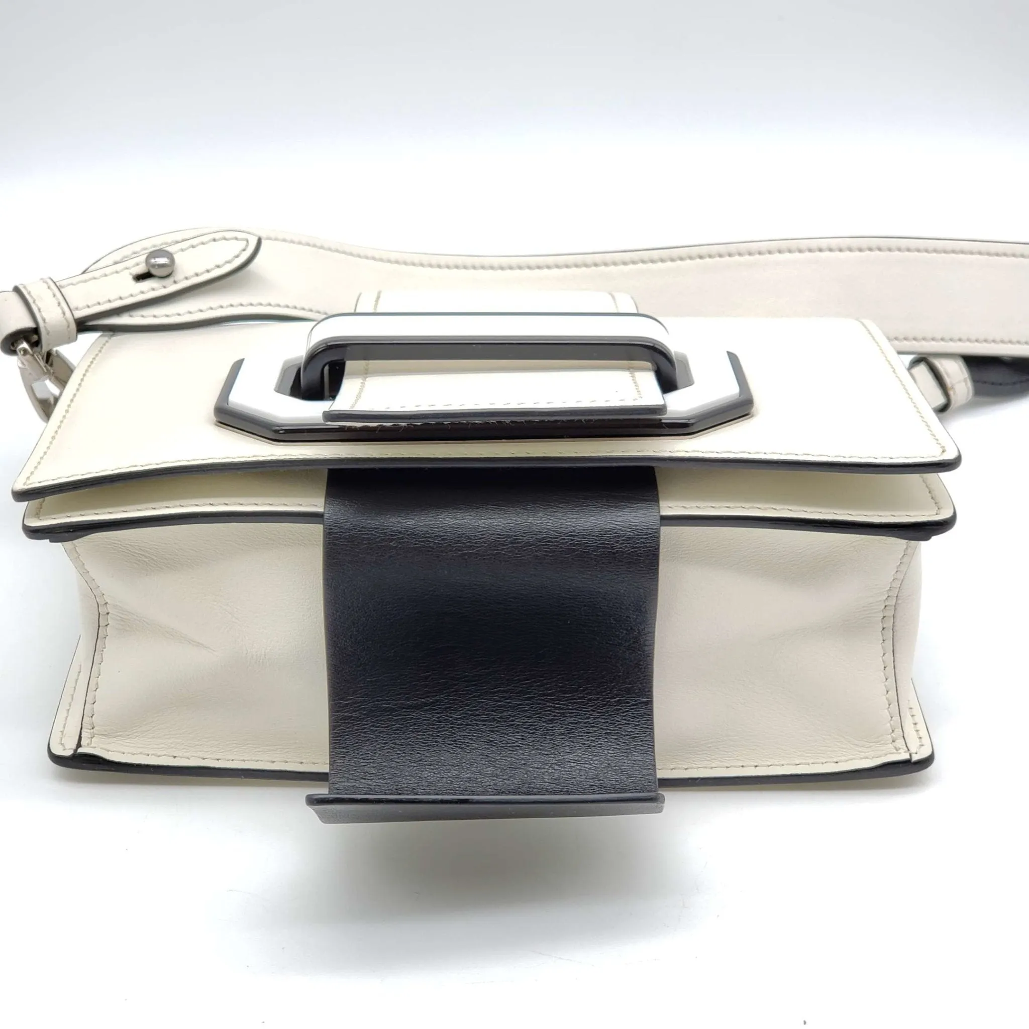 Prada Cahier White Shoulder and Crossbody Bag
