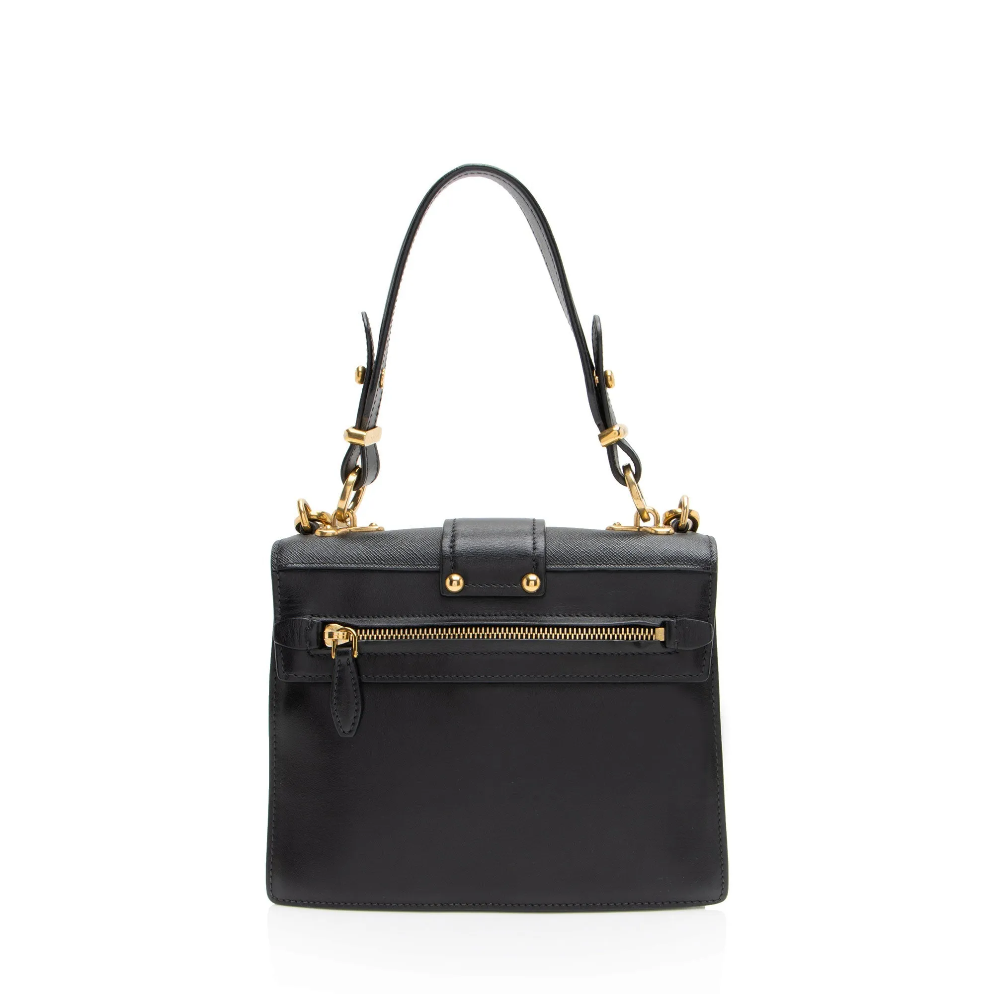 Prada Calfskin Cahier Top Handle