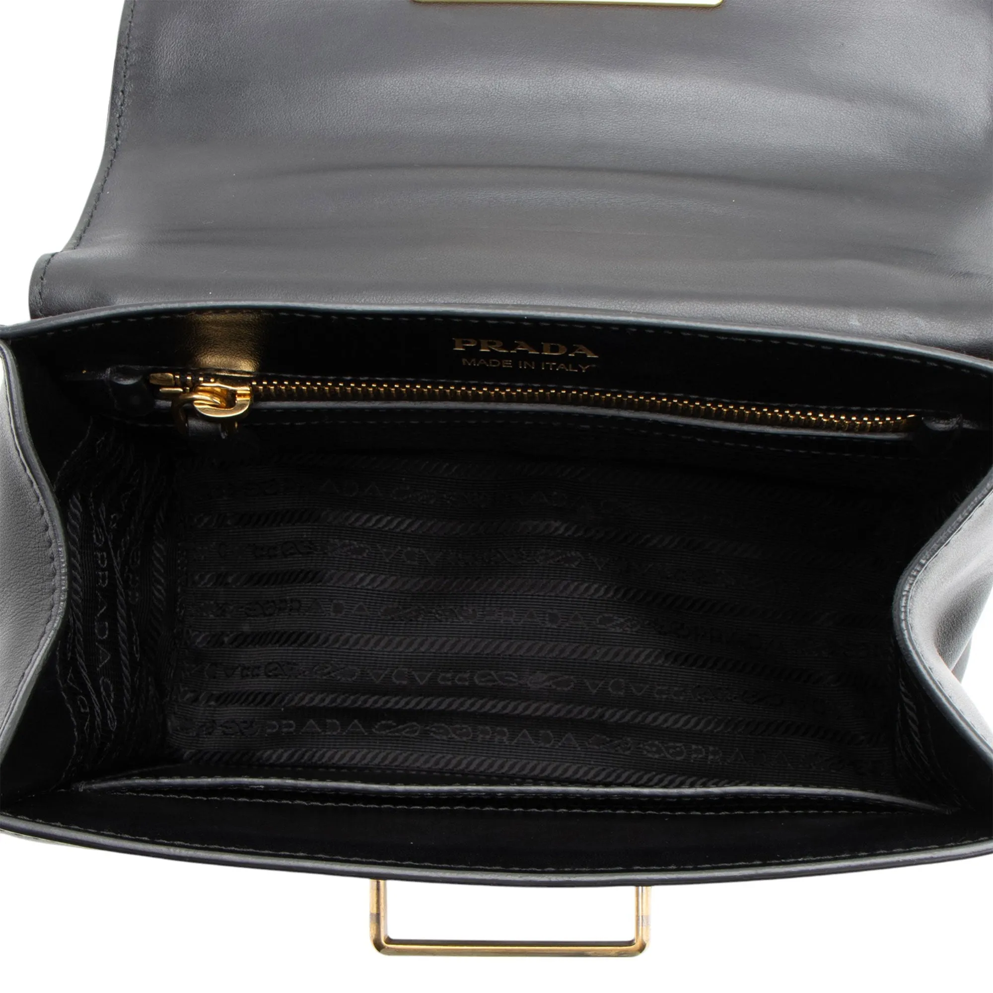 Prada Calfskin Cahier Top Handle