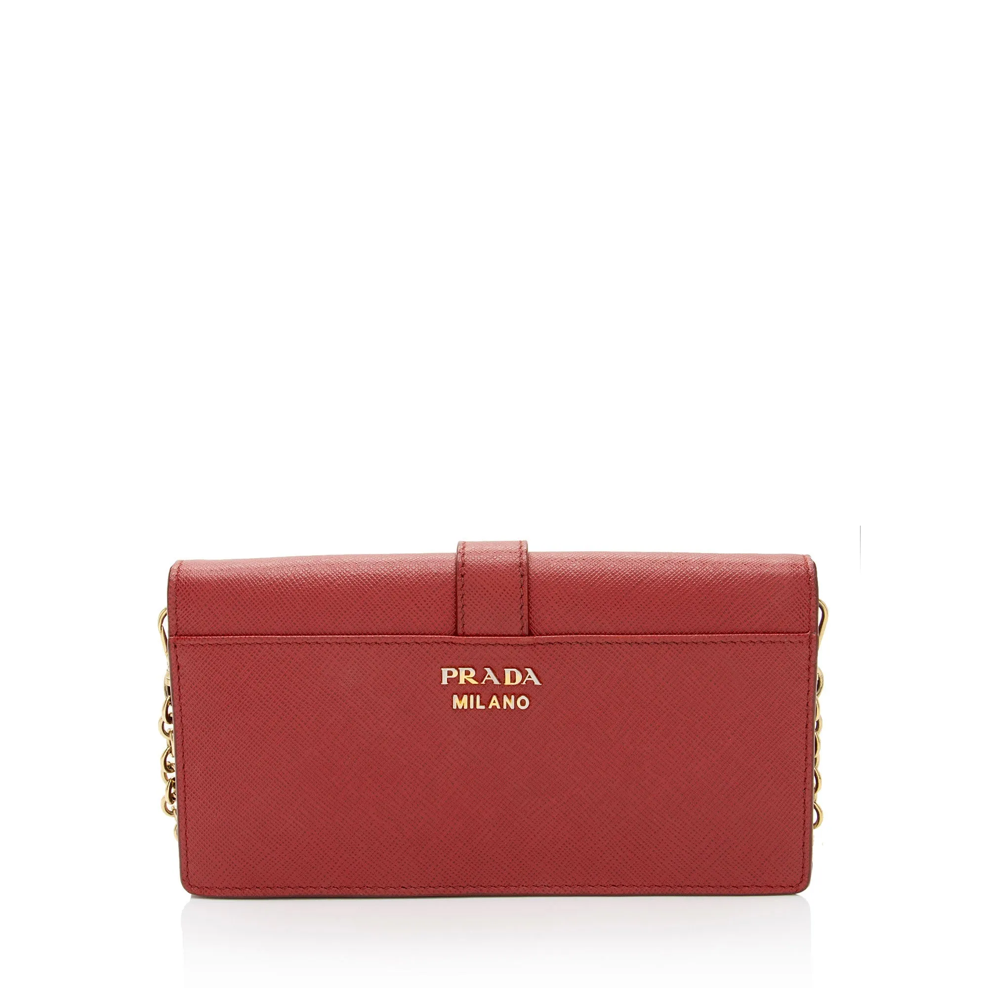Prada Saffiano Cahier Chain Clutch