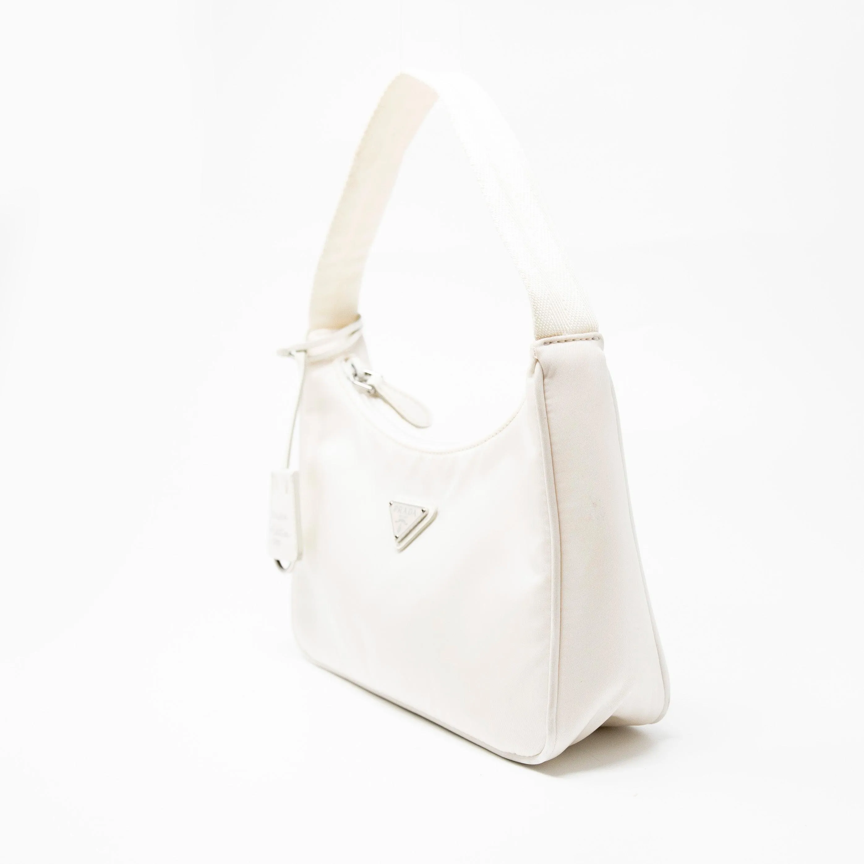Prada White Re-Edition 2000 Mini Bag