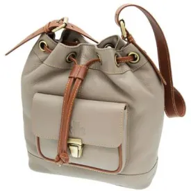 Prelude Taupe Drawstring Bag