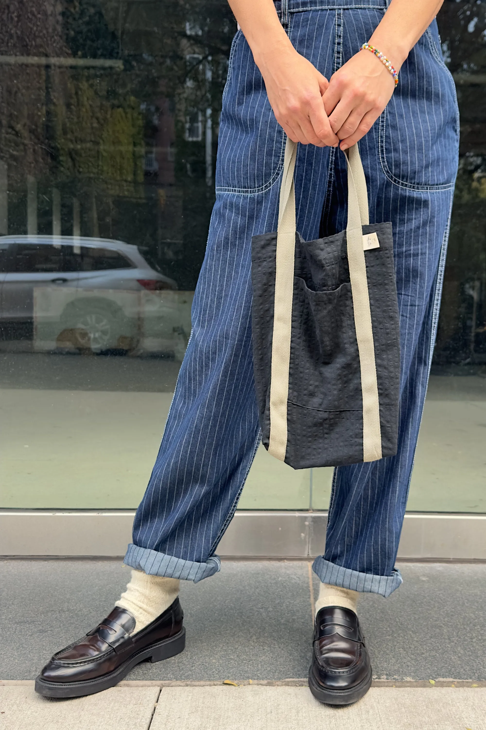 Seersucker Tote Bag