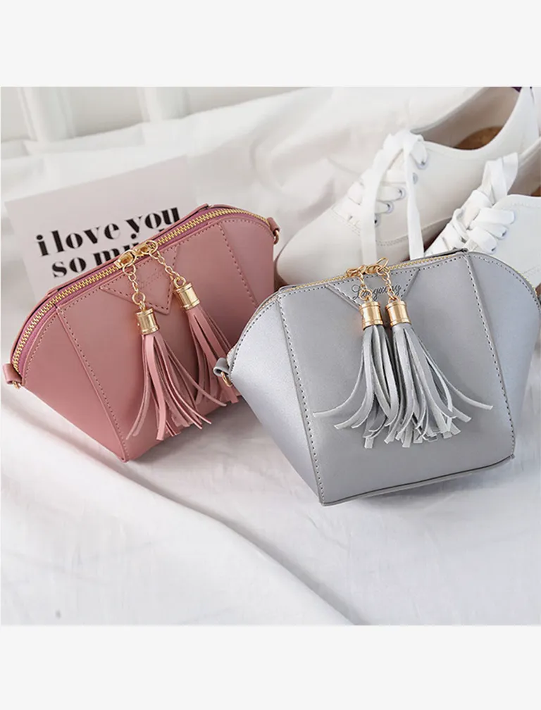 Solid Mini Saddle Evening Purse