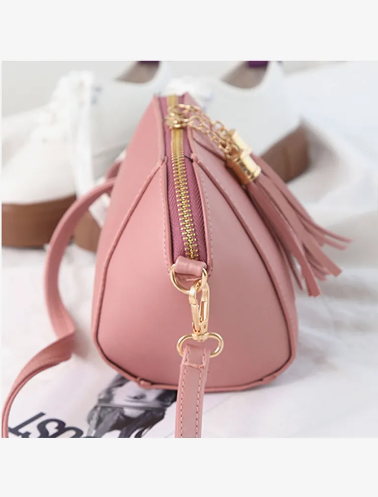 Solid Mini Saddle Evening Purse