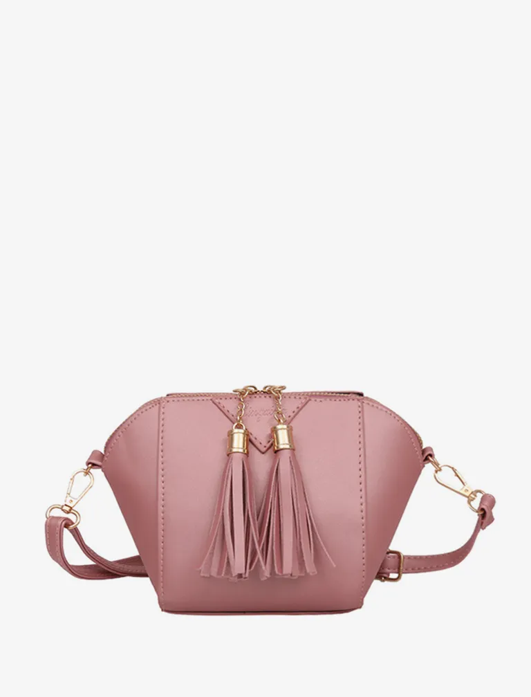 Solid Mini Saddle Evening Purse