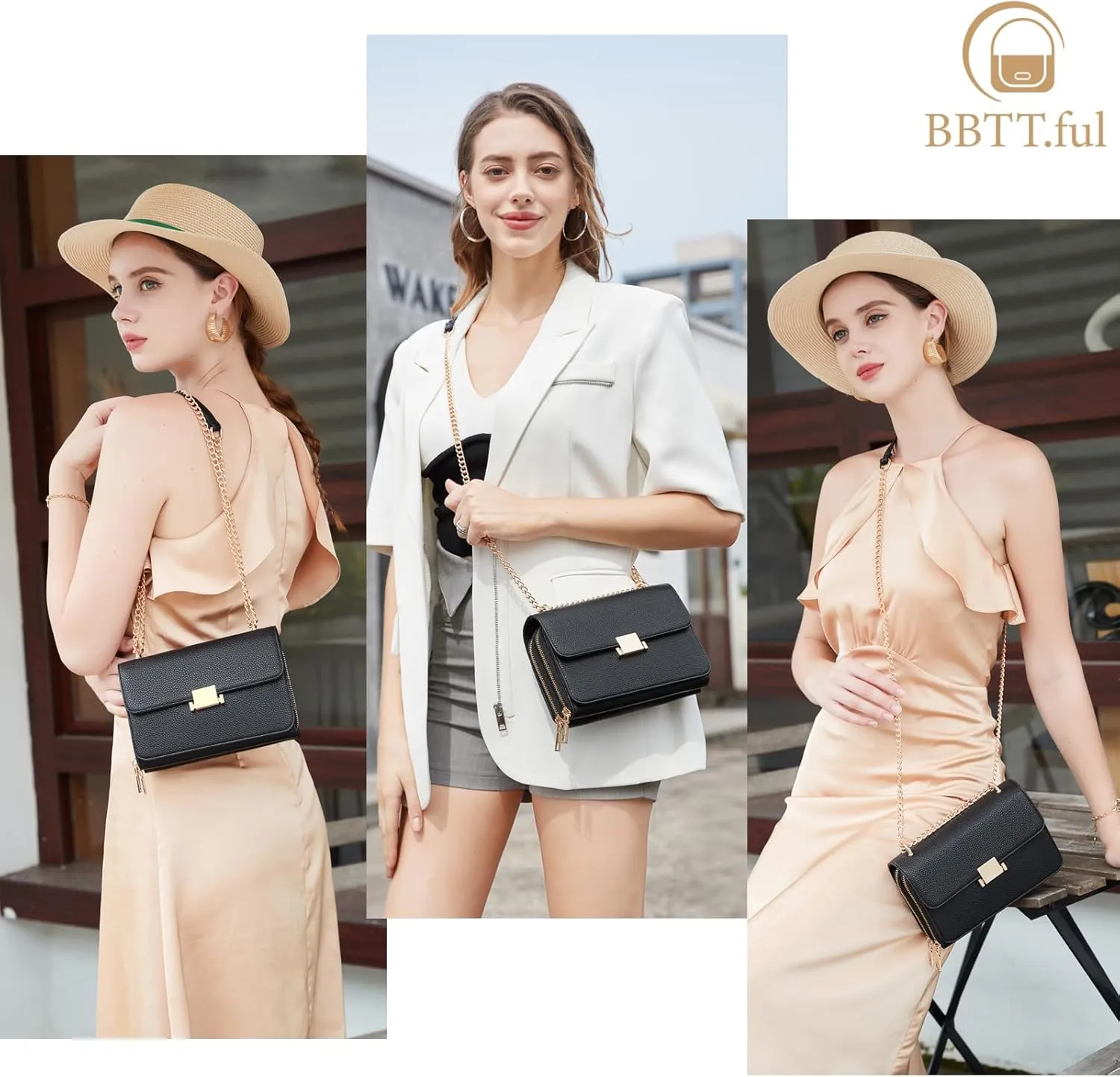 Square Shoulder Bags for Women Chain Strap Crossbody Bag Medium Leather Evening Bag for Women Satchel Handbags