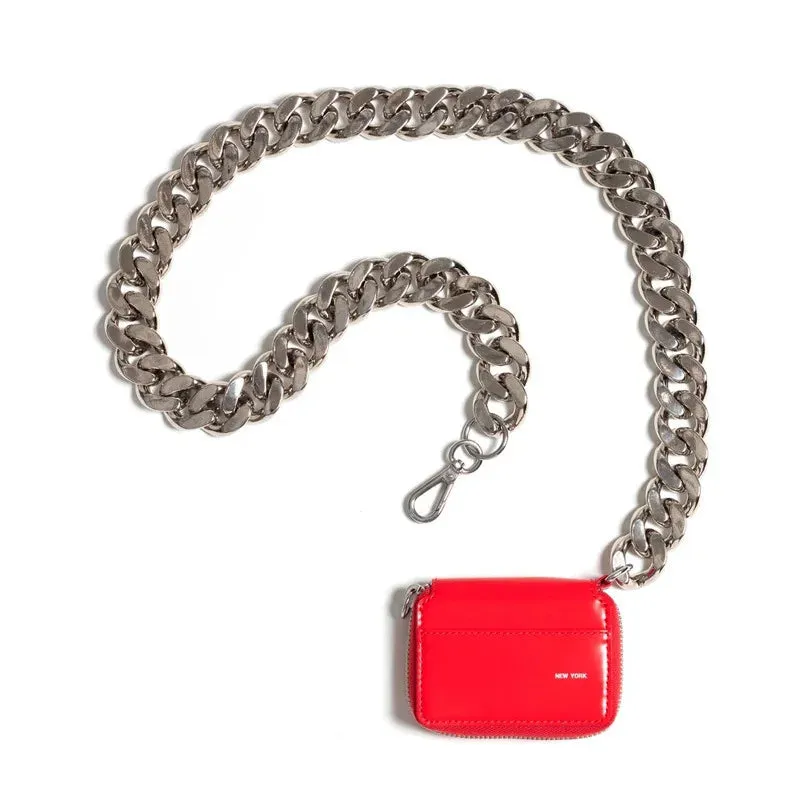 Thick Metal Chain Strap Handbag
