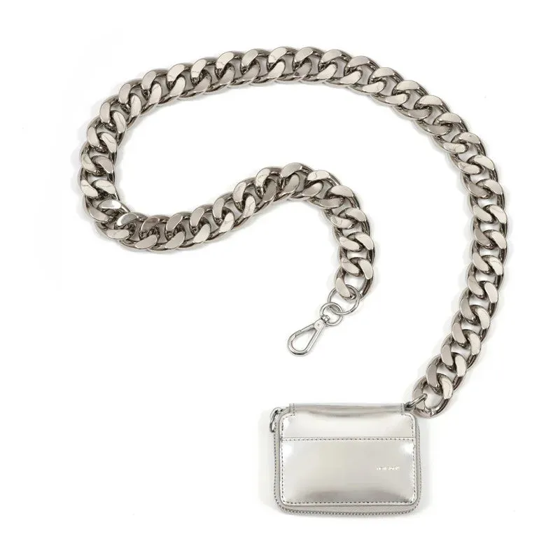 Thick Metal Chain Strap Handbag
