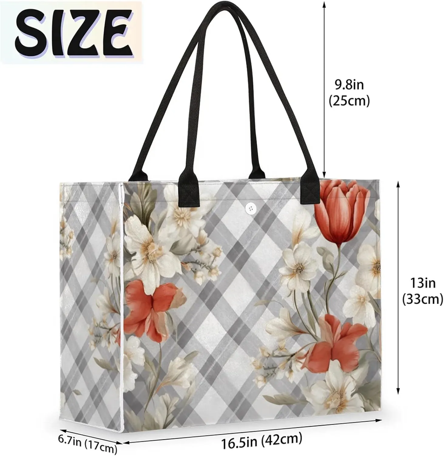 Tote Bag for Women Reusable Canvas Shoulder Bag