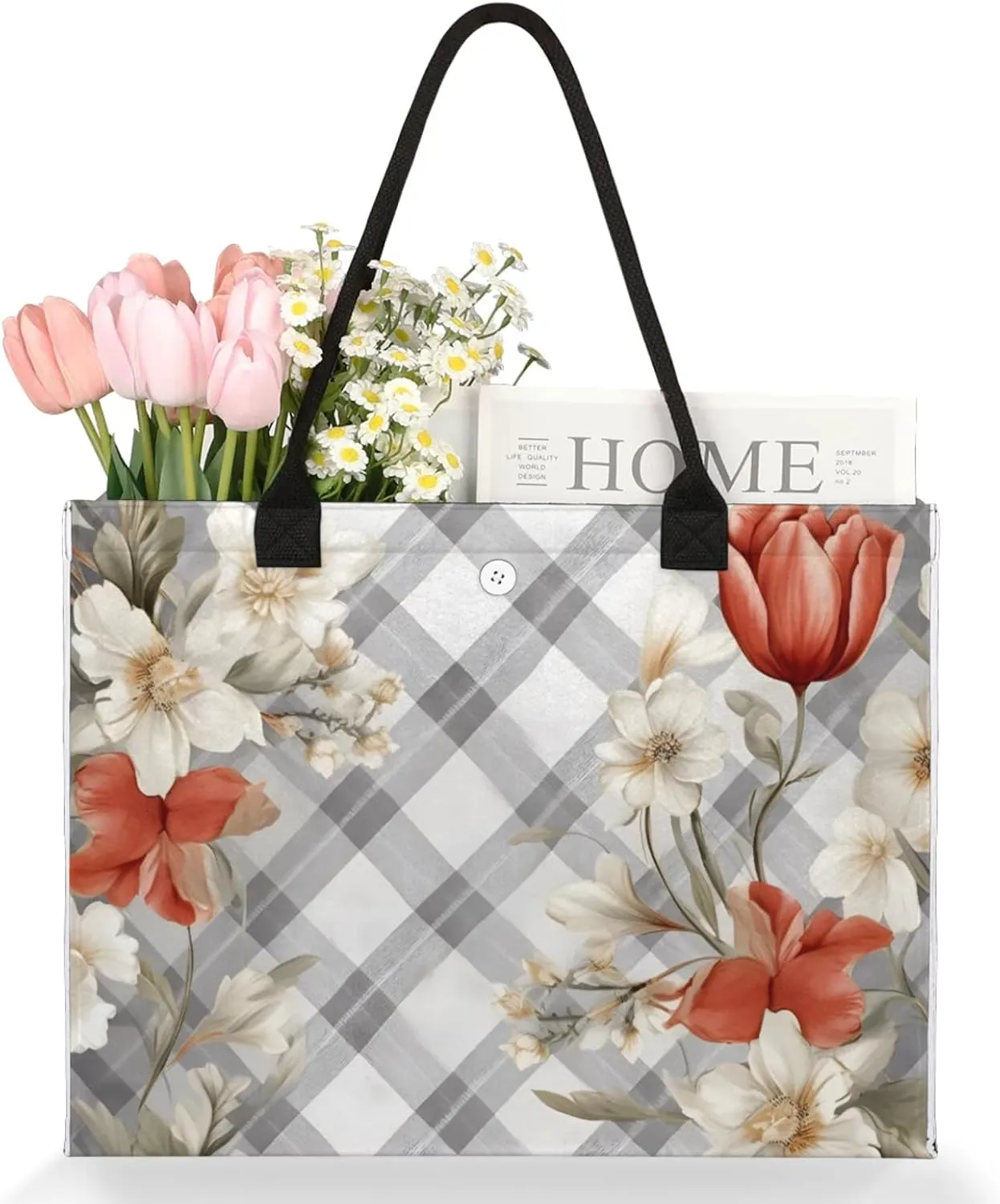 Tote Bag for Women Reusable Canvas Shoulder Bag