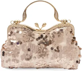Vintage 1920s Evening Bag for Women Velvet Clutch Bag Sparkly Sequin Handbag Bridal Wedding Purse