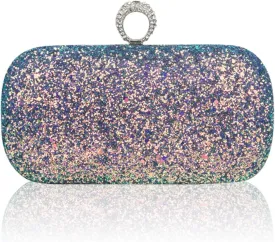 Women Clutch Bag Sequin Evening Bag Ladies Sparkly Handbag Bridal Wedding Purse Glitter Shoulder Bag