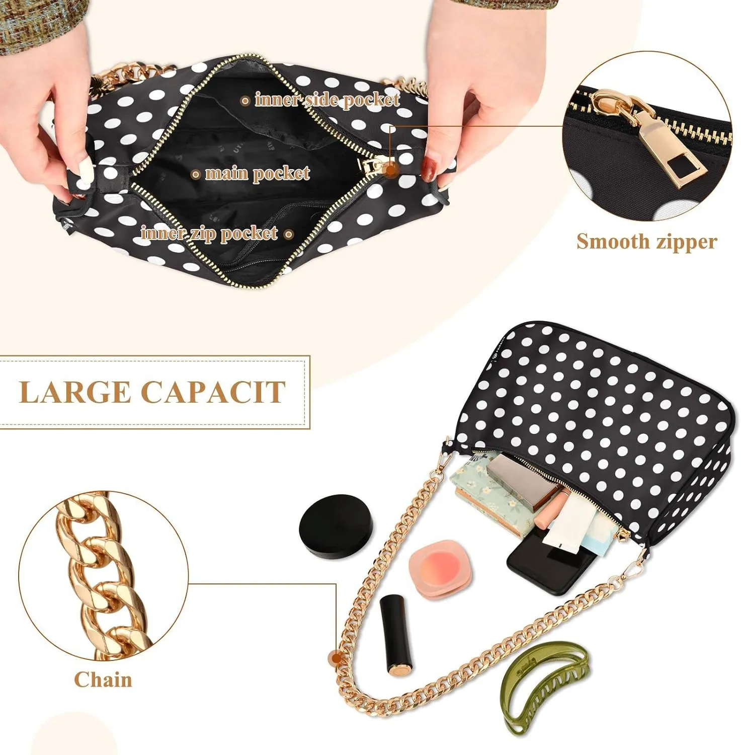 Women Shoulder Bag Crossbody Tote Handbag Chain Bag