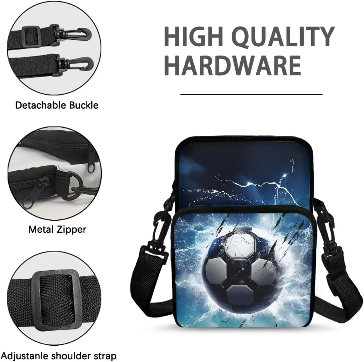 Women's 2 Layer Crossbody Bag Travel Shoulder Bag Waist Pouch Phone Purse Bags