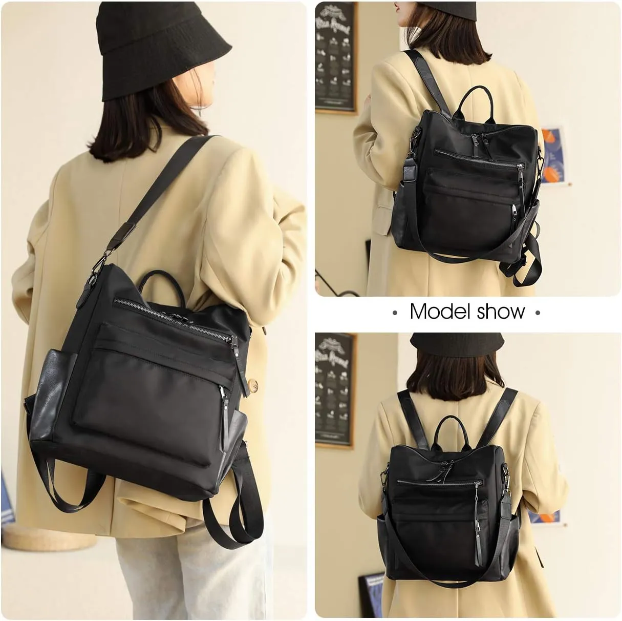 Women's Fashion Backpack Purse Multipurpose Design Convertible Satchel Handbags Shoulder Bag Travel bag